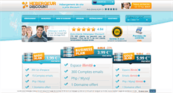Desktop Screenshot of hebergeur-discount.com
