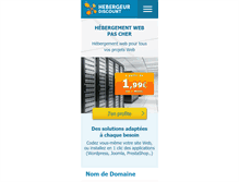 Tablet Screenshot of hebergeur-discount.com